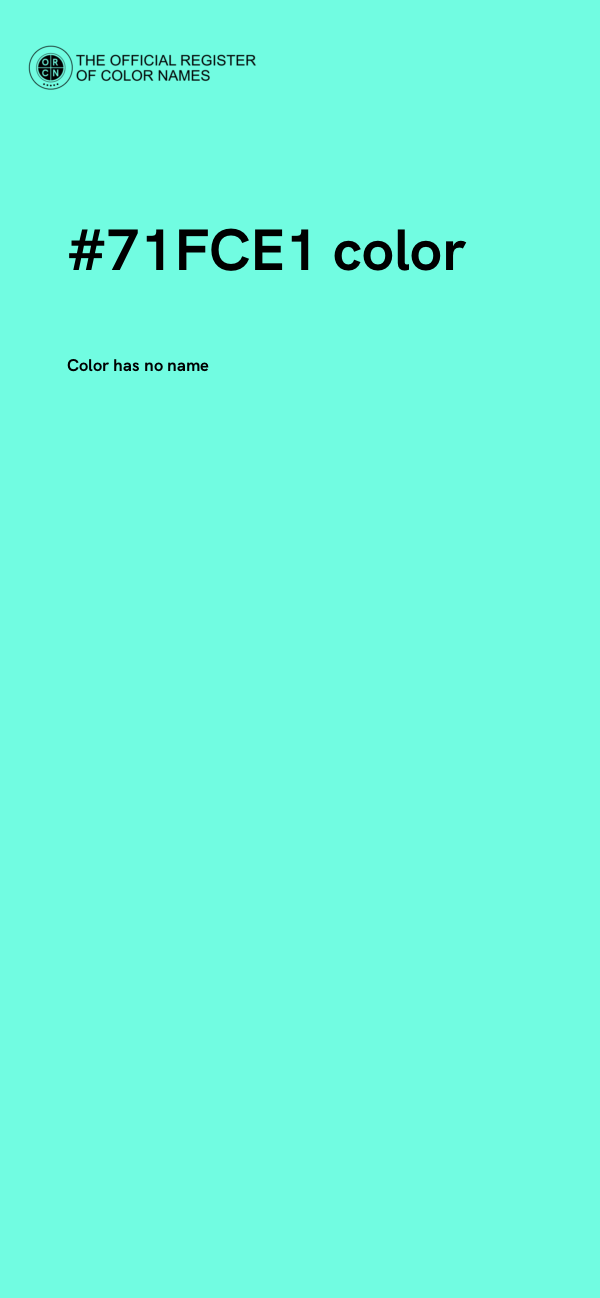#71FCE1 color image