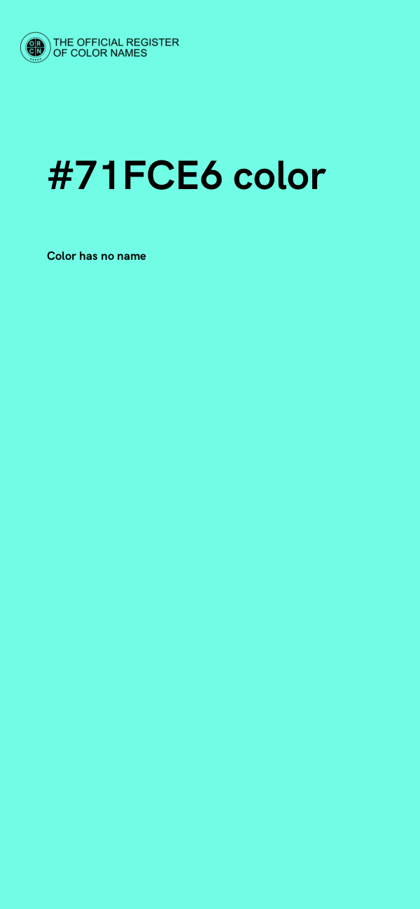 #71FCE6 color image