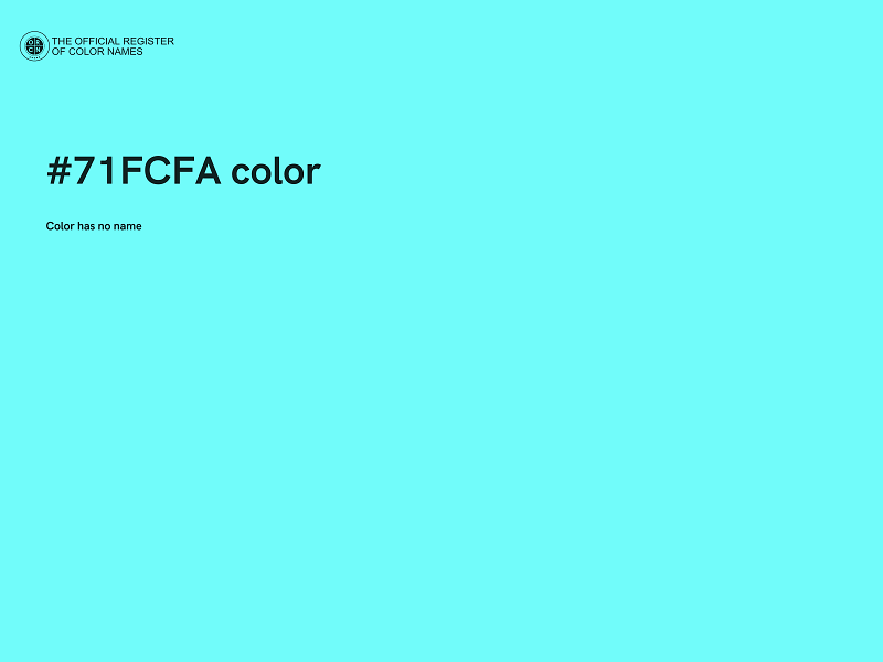 #71FCFA color image