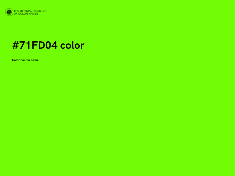 #71FD04 color image