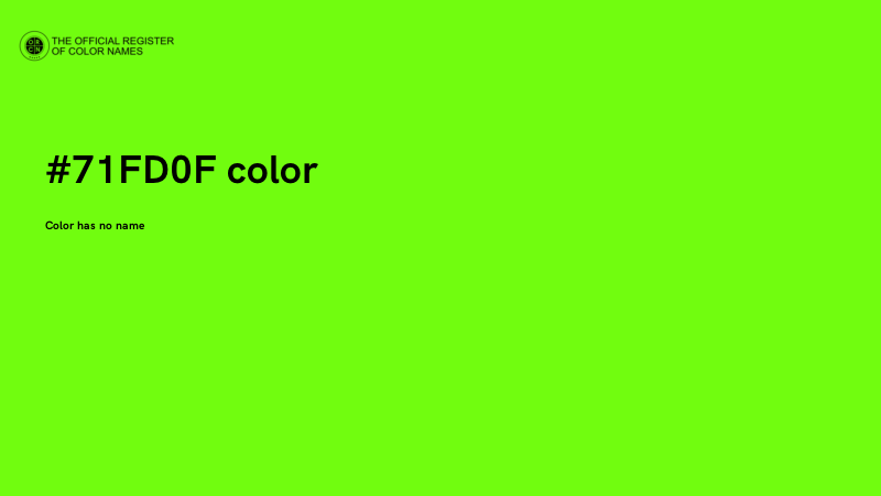 #71FD0F color image