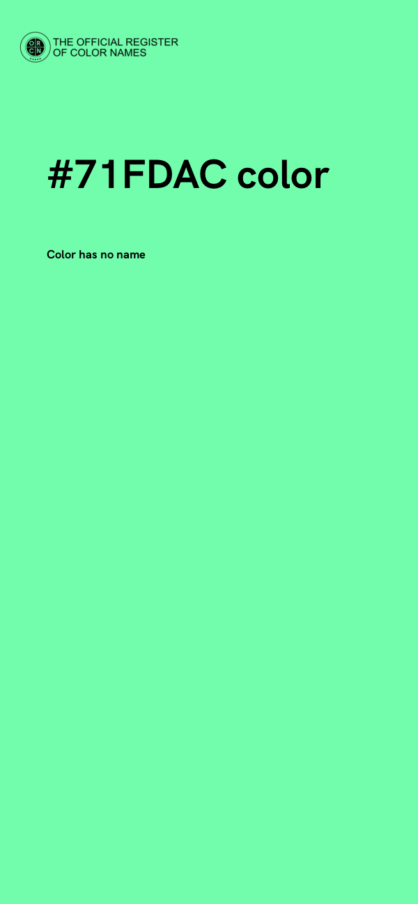 #71FDAC color image