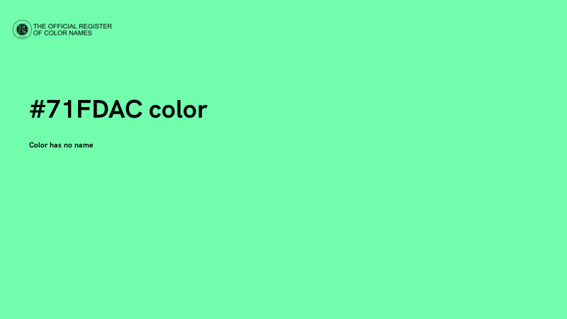 #71FDAC color image
