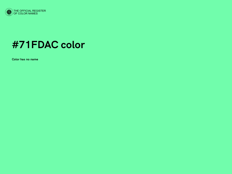 #71FDAC color image