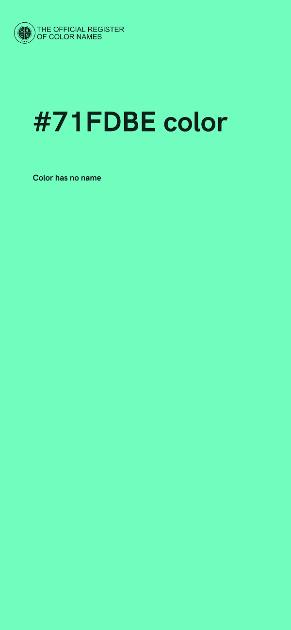 #71FDBE color image