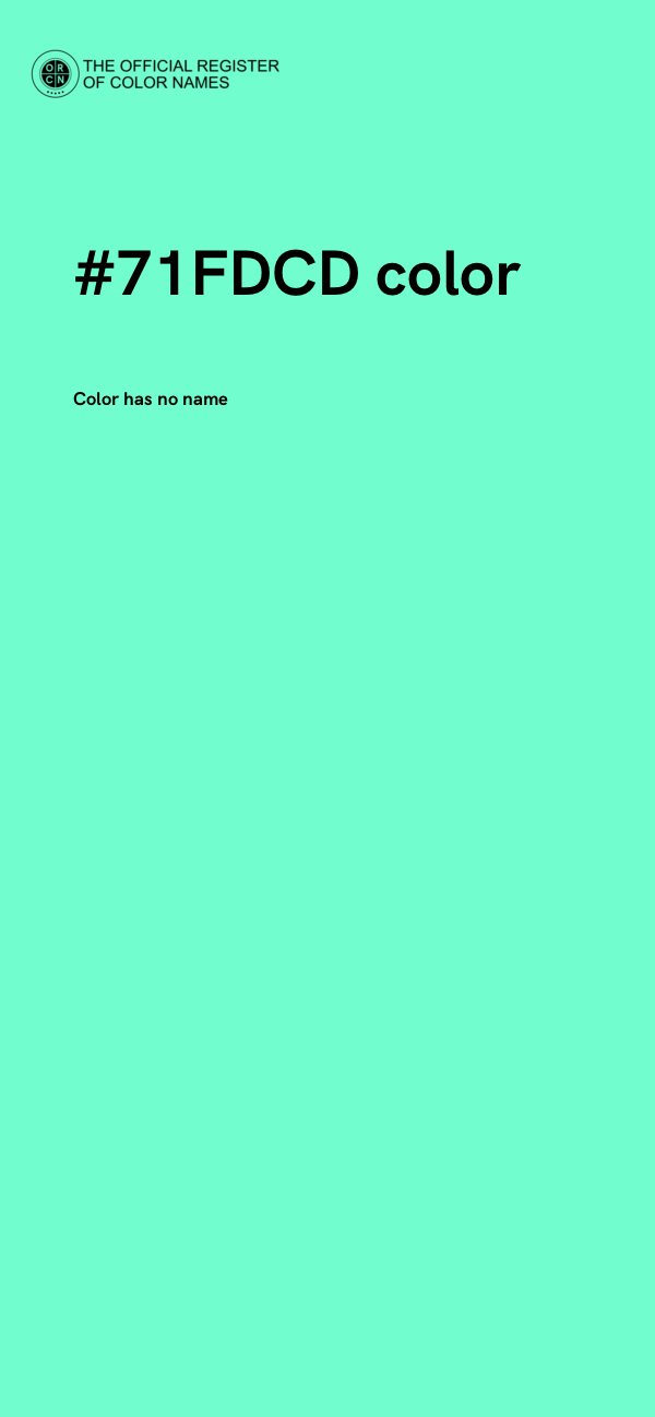 #71FDCD color image