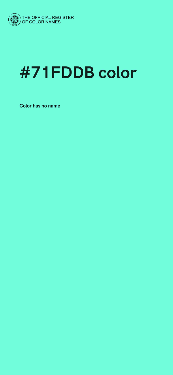 #71FDDB color image