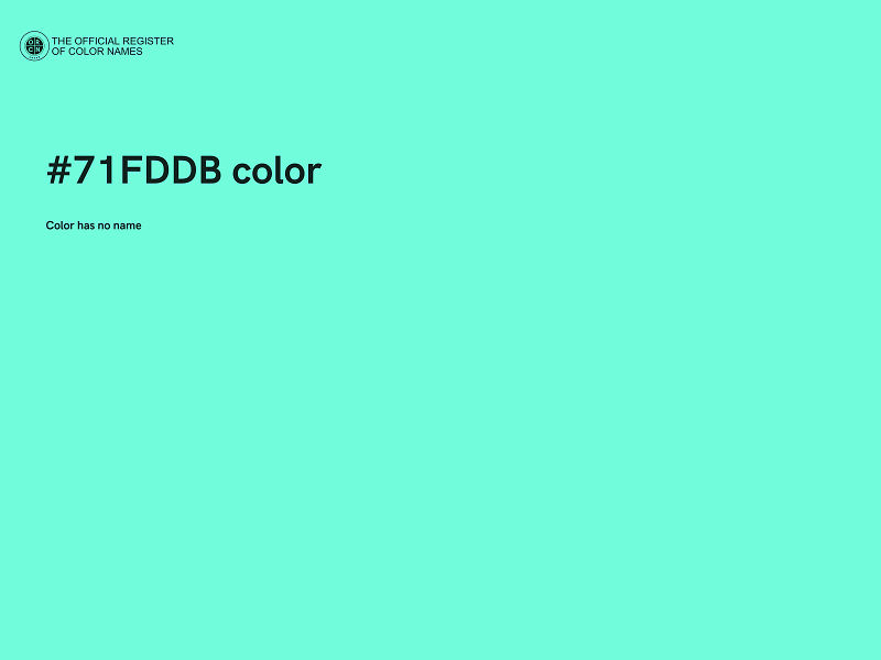 #71FDDB color image