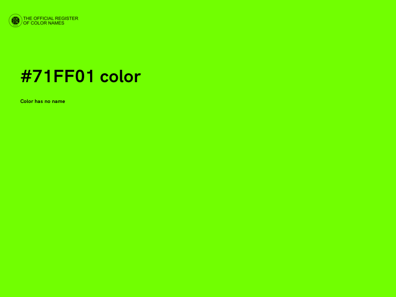 #71FF01 color image