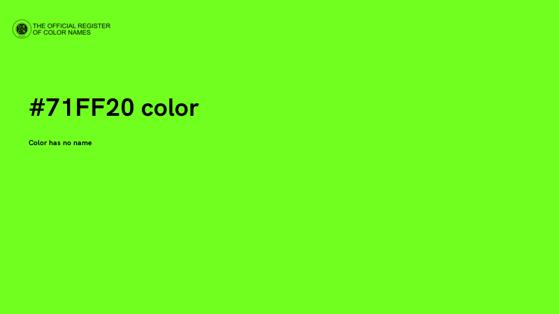 #71FF20 color image