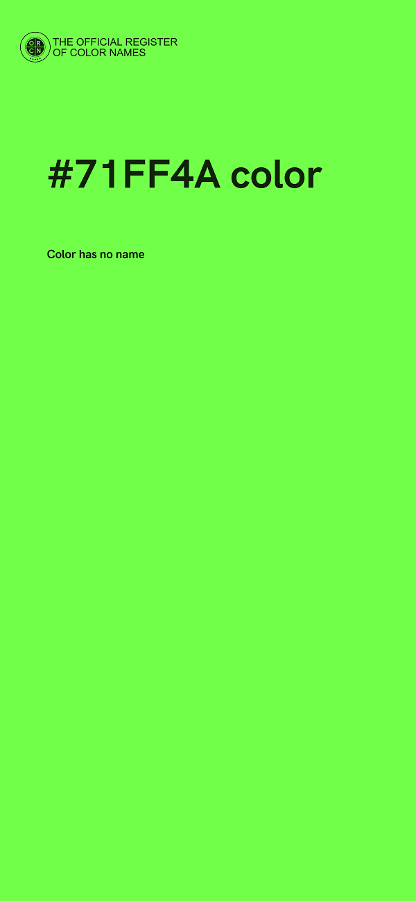 #71FF4A color image