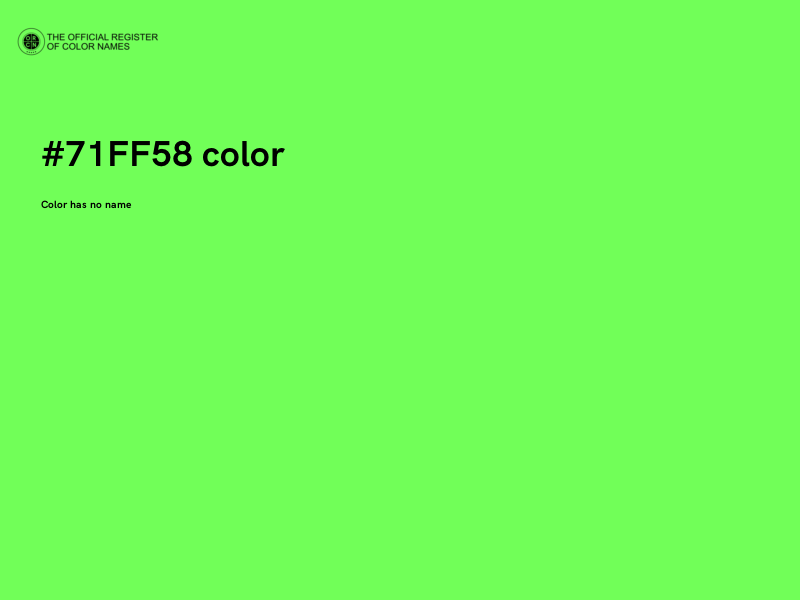 #71FF58 color image
