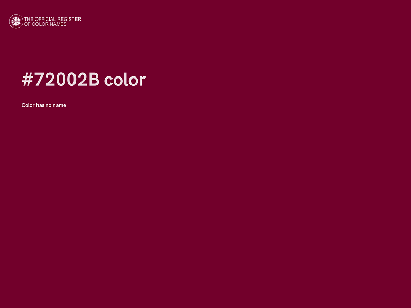 #72002B color image