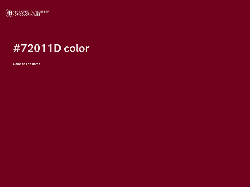 #72011D color image