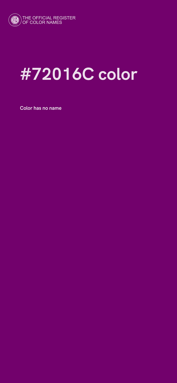 #72016C color image