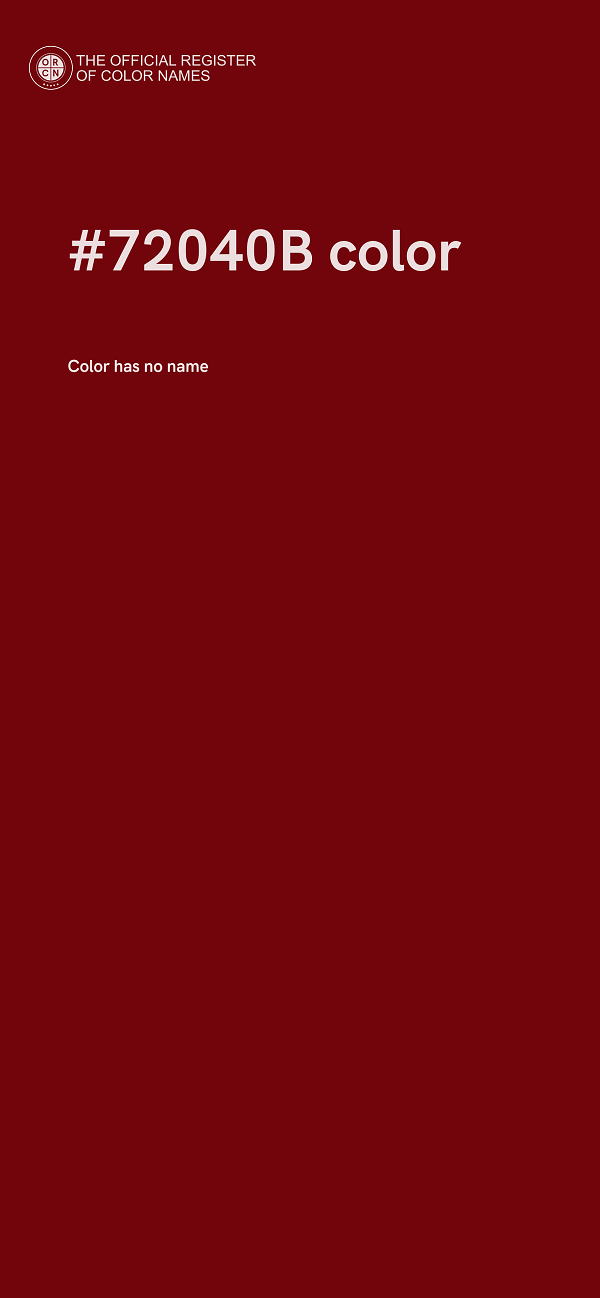 #72040B color image