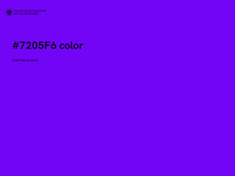 #7205F6 color image