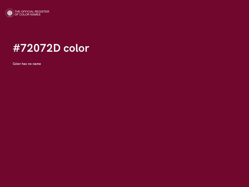 #72072D color image