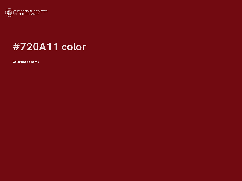 #720A11 color image