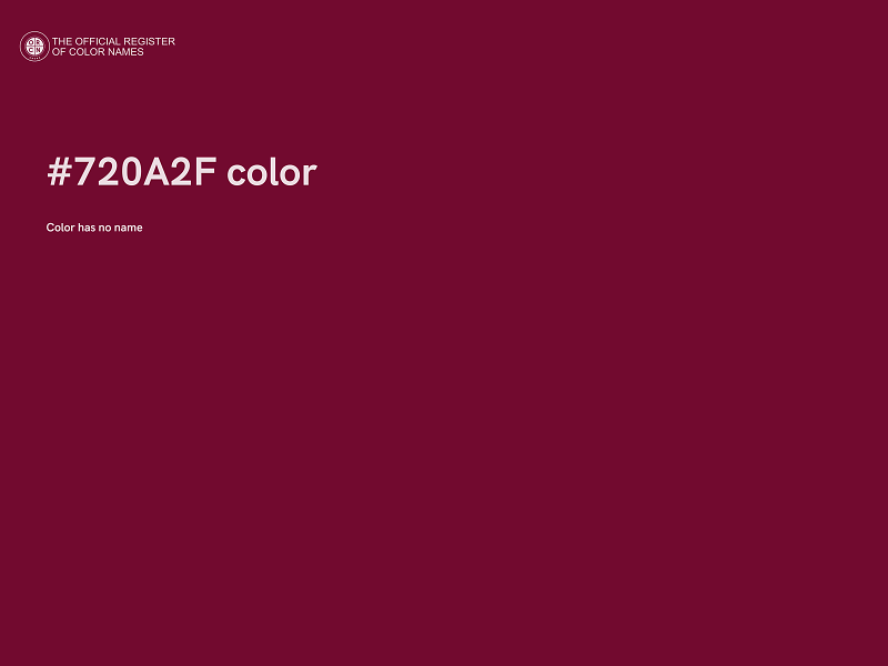 #720A2F color image