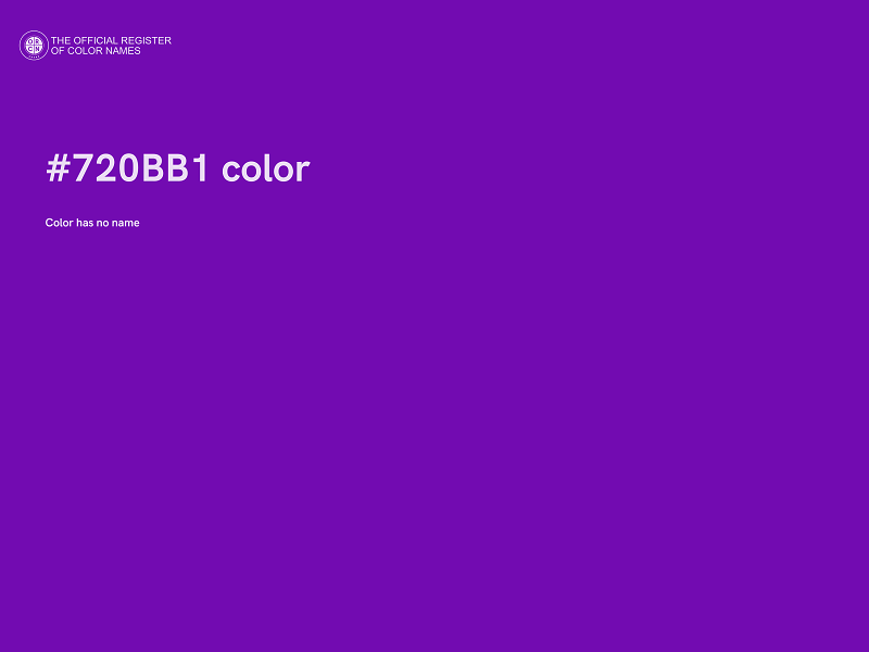 #720BB1 color image
