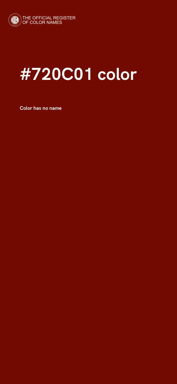 #720C01 color image