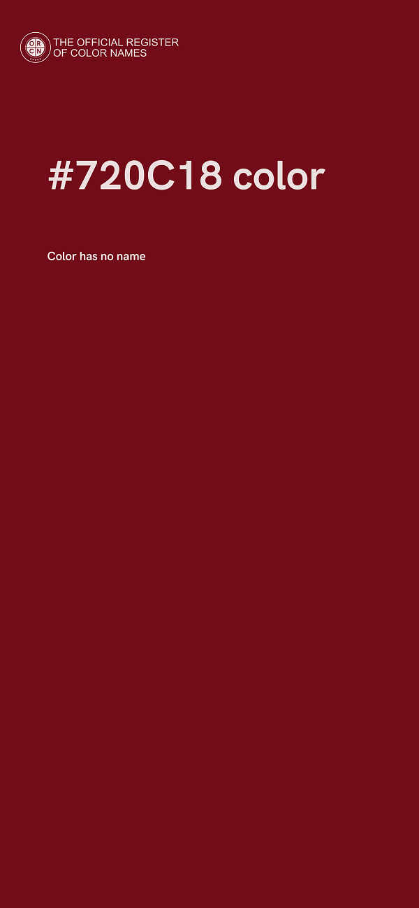 #720C18 color image