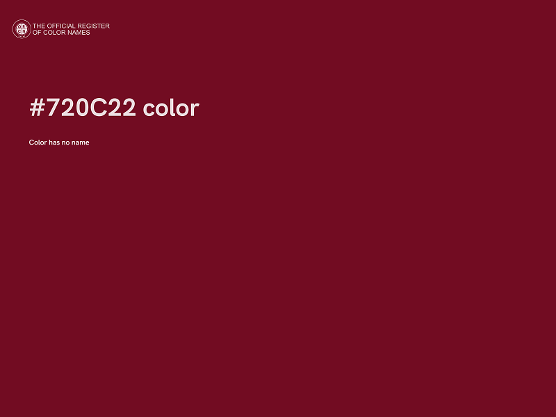 #720C22 color image