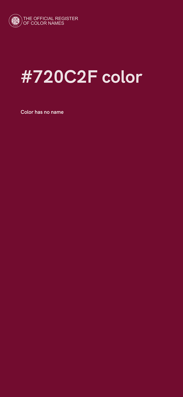 #720C2F color image