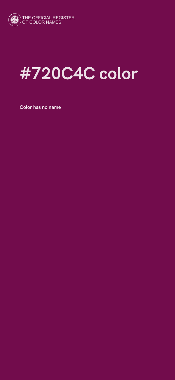 #720C4C color image