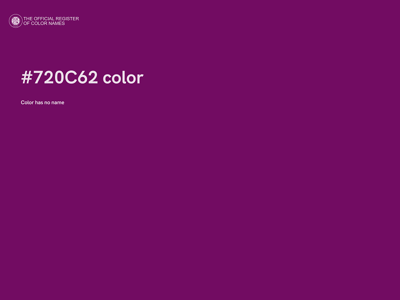 #720C62 color image
