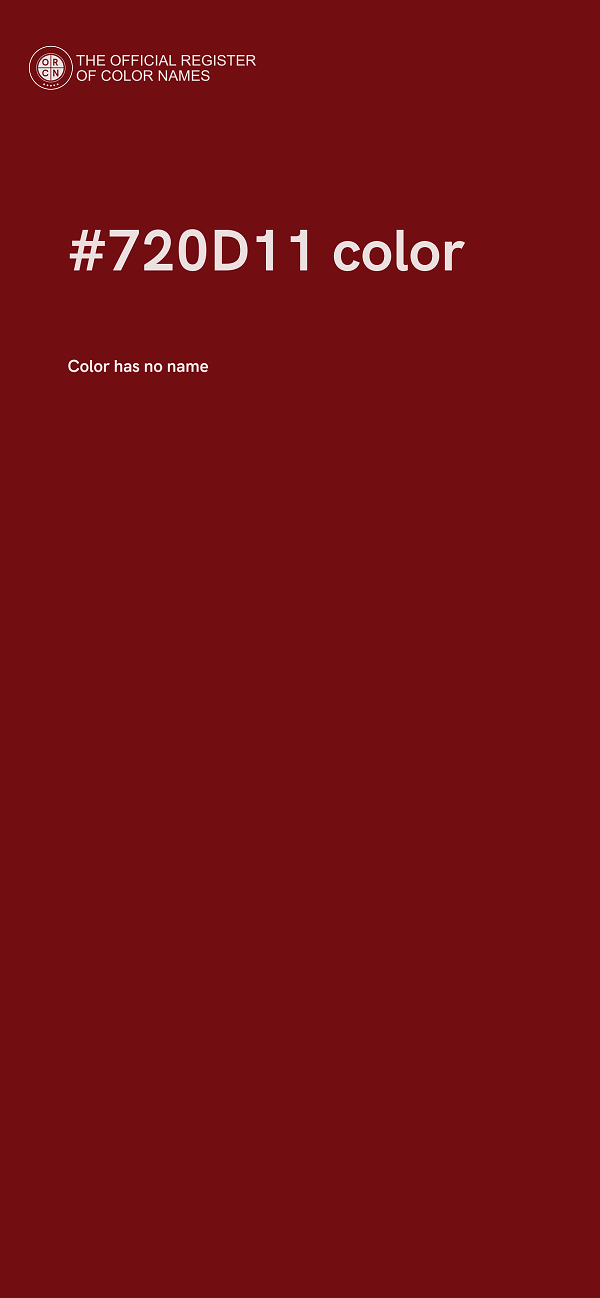 #720D11 color image