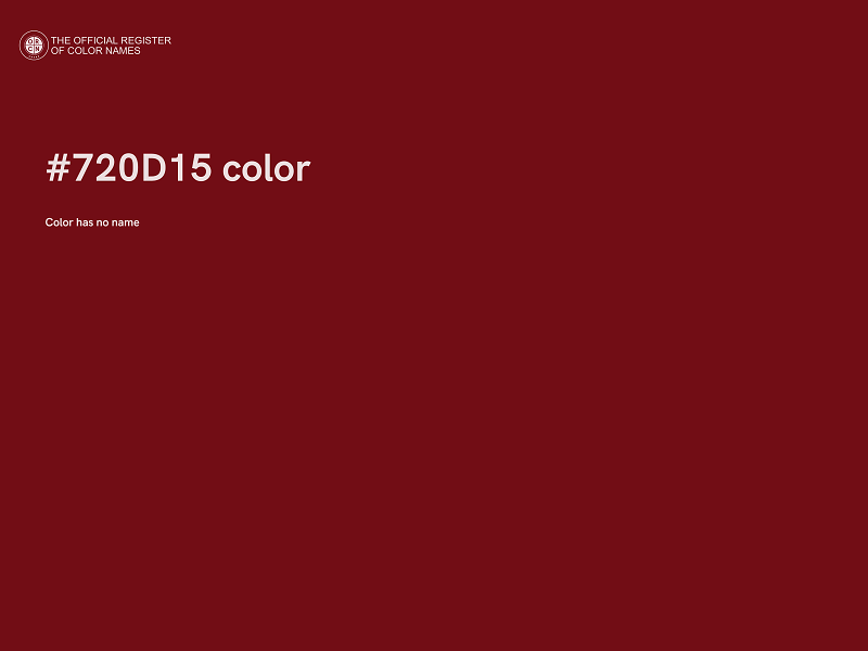 #720D15 color image