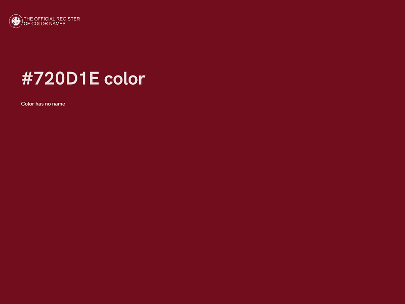 #720D1E color image