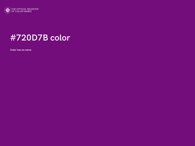 #720D7B color image