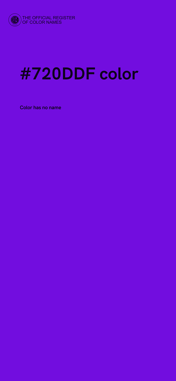 #720DDF color image