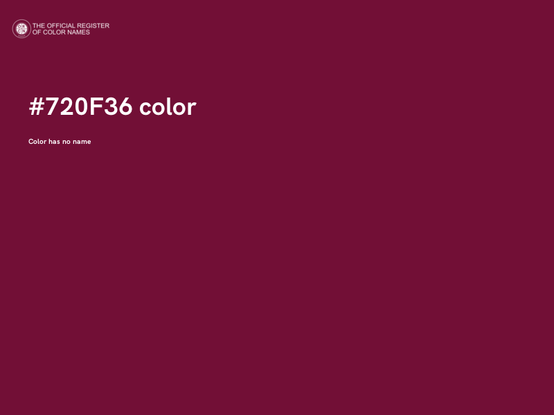 #720F36 color image