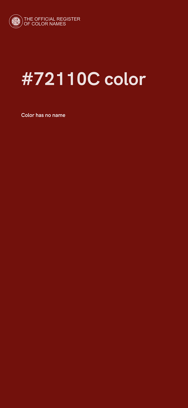 #72110C color image