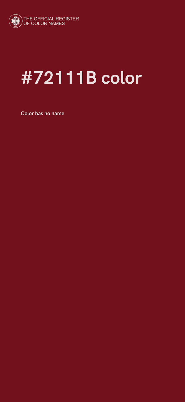 #72111B color image