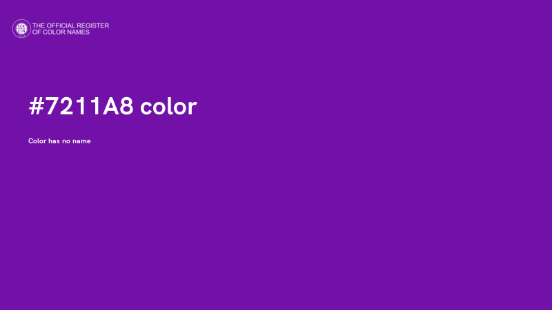 #7211A8 color image
