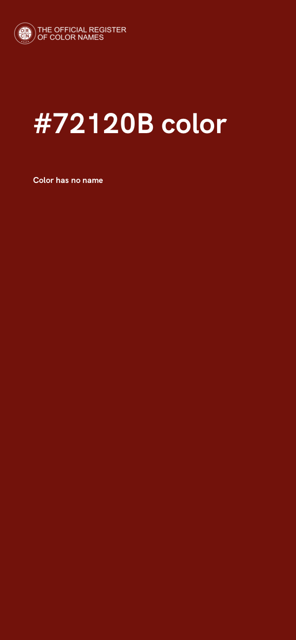 #72120B color image