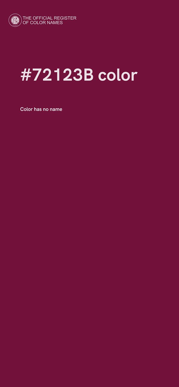 #72123B color image