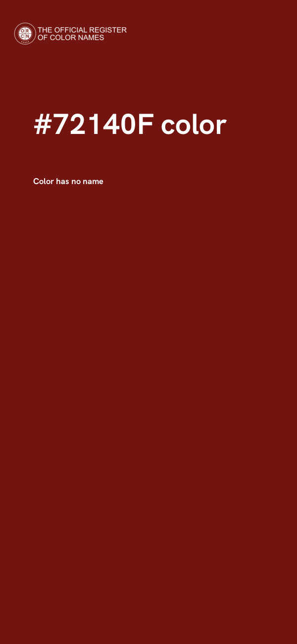 #72140F color image
