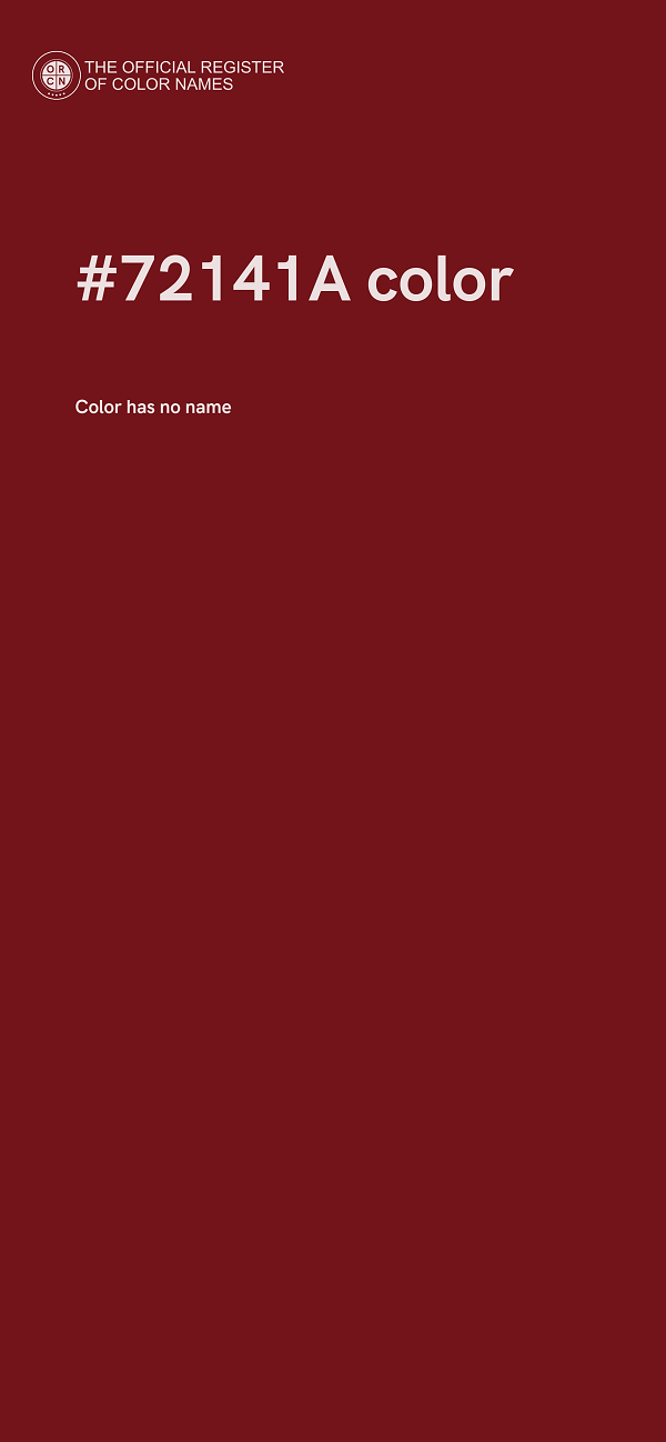 #72141A color image