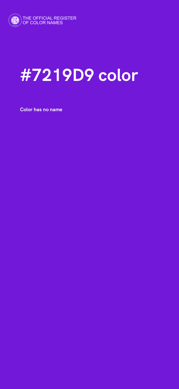 #7219D9 color image