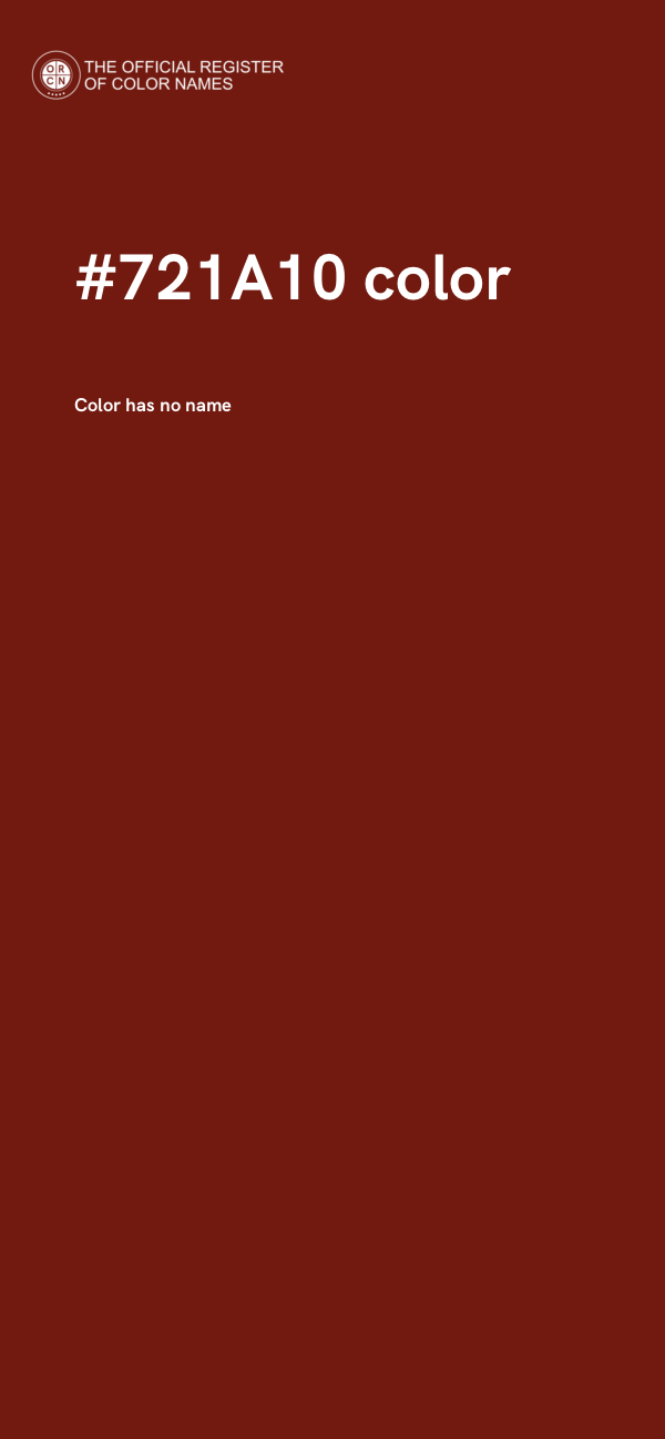 #721A10 color image