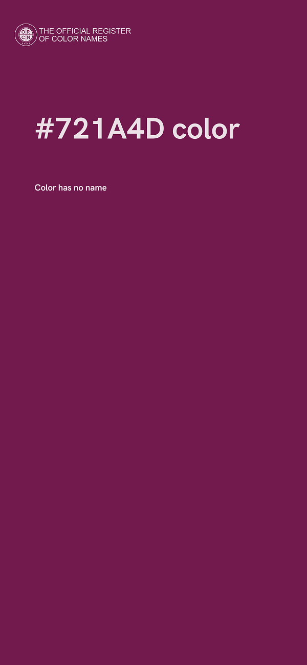 #721A4D color image