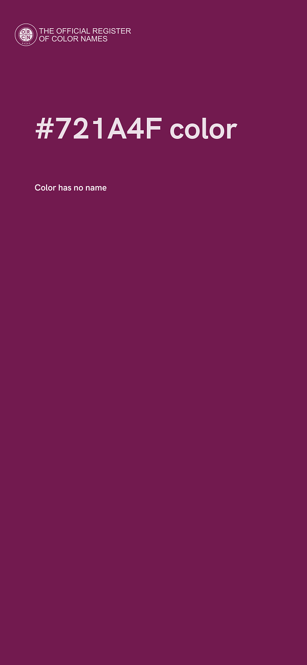 #721A4F color image
