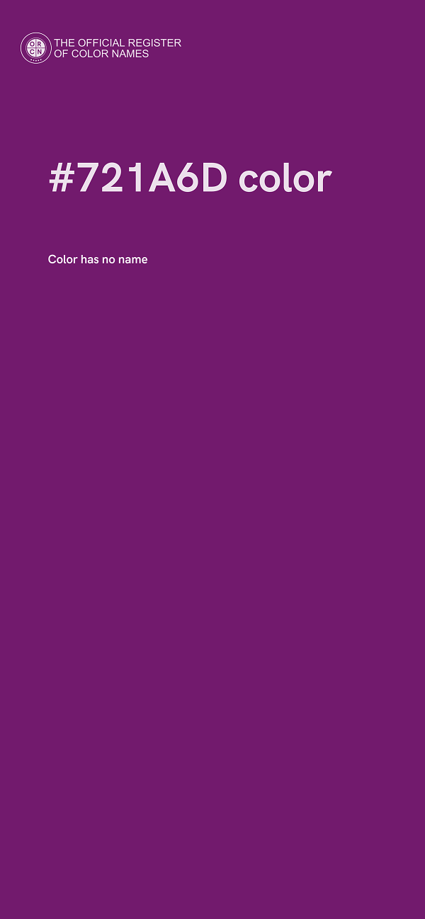 #721A6D color image