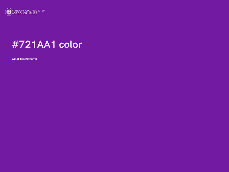 #721AA1 color image